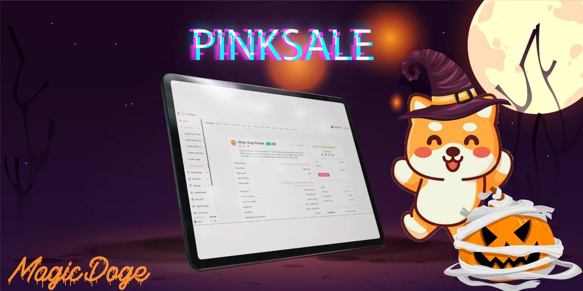 cryptoriskhunt's tweet photo. πΆ #MagicDoge #MagicDoge πΆ
-π₯π₯ Magic Doge
Tg : https://t.co/wppiDH6qZ8
πΈπΈπΈπΈπΈπΈπΈπΈπΈ
πContract: 0xCabCBcB09615377680bfA09E59dd4F9097C40fCa
π₯ The presale link: https://t.co/hmU8SMjWSa
________________________ https://t.co/5vEkUBb0E6