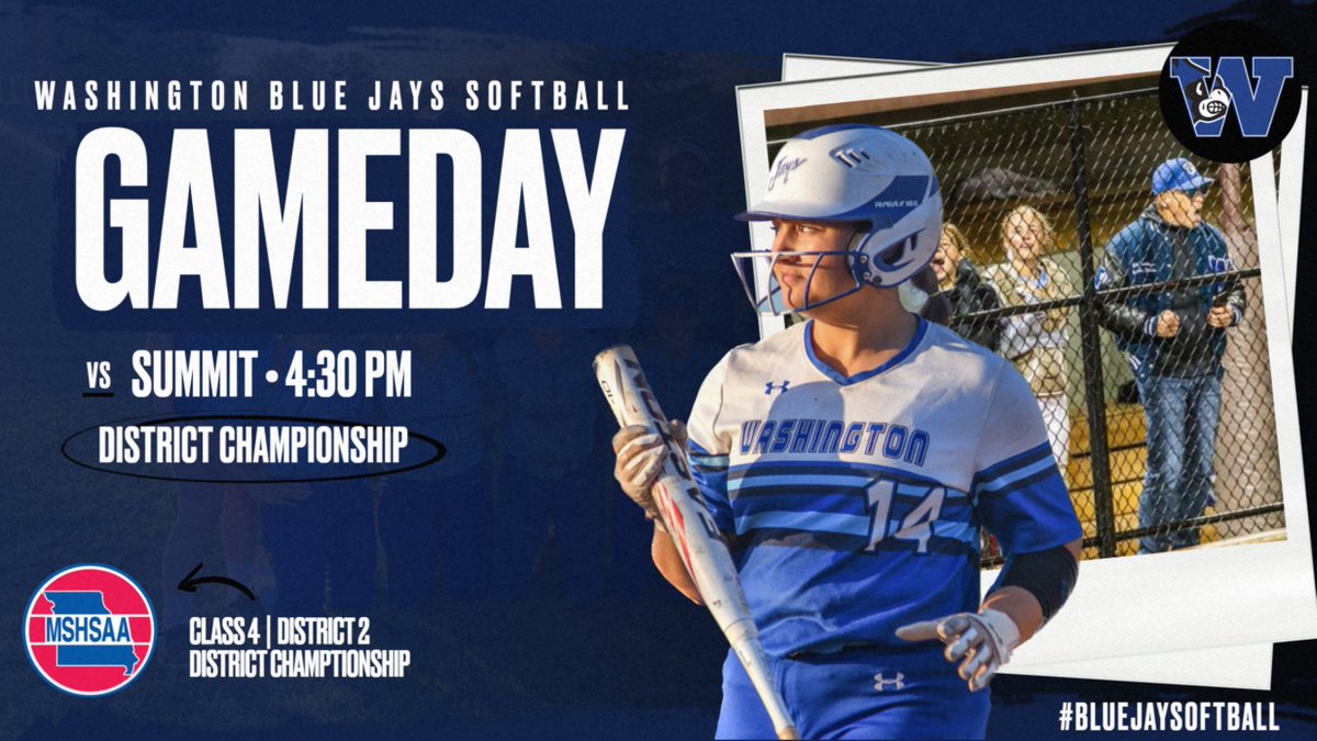 WHSBlueJaysSB's tweet photo. GAME DAY! District Championship tonight against Summit! 4:30 Start time at Windsor (Imperial) #BlueJaySoftball https://t.co/IhmLWZ0I2r