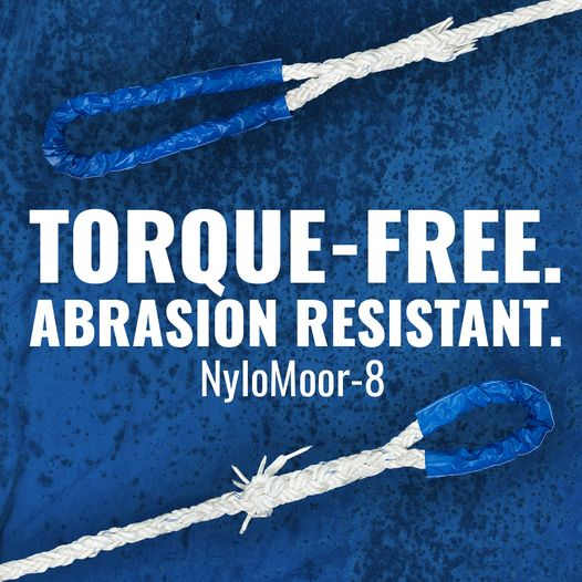 MEG4 type approved NylorMoor-8 mooring tails are in stock and ready to ship from the USA and Singapore. If you're looking for a safe mooring tail that's torque-free and abrasion resistant, then you need NyloMoor-8. #TrustSamson