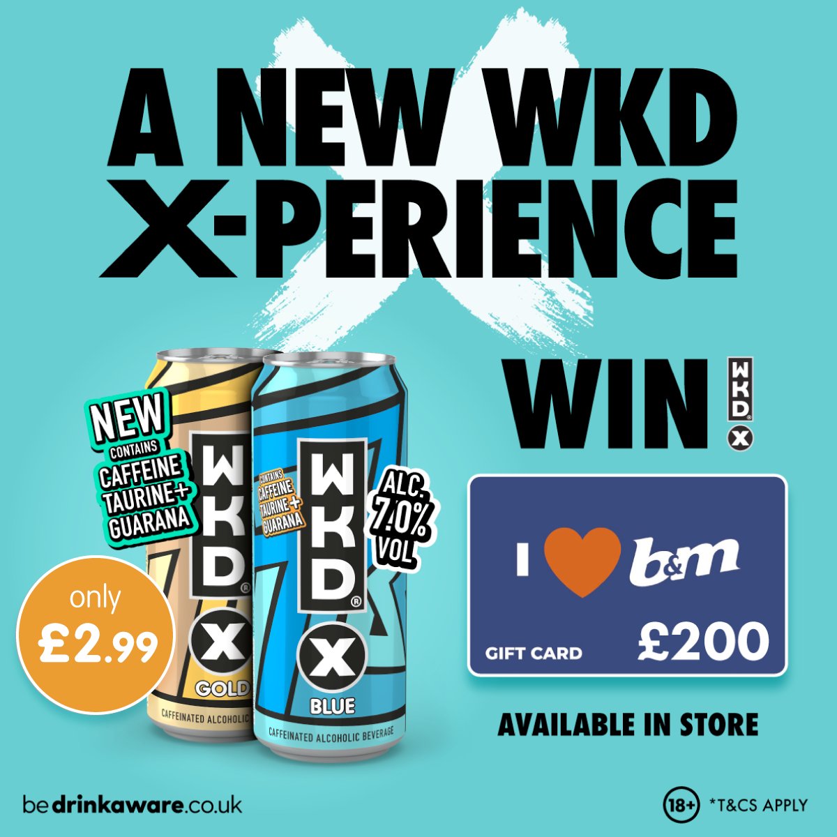 🥤 #COMPETITION TIME  🥤

We're starting the weekend off with a NEW #WKD experience! <a href="/WKDOfficial/">WKD</a> 

For a chance to #WIN a £200 B&amp;M Gift Card, simply;

1) FOLLOW US
2) RT this post
3) COMMENT #BMWKD

Competition ends 9am 21/10/22