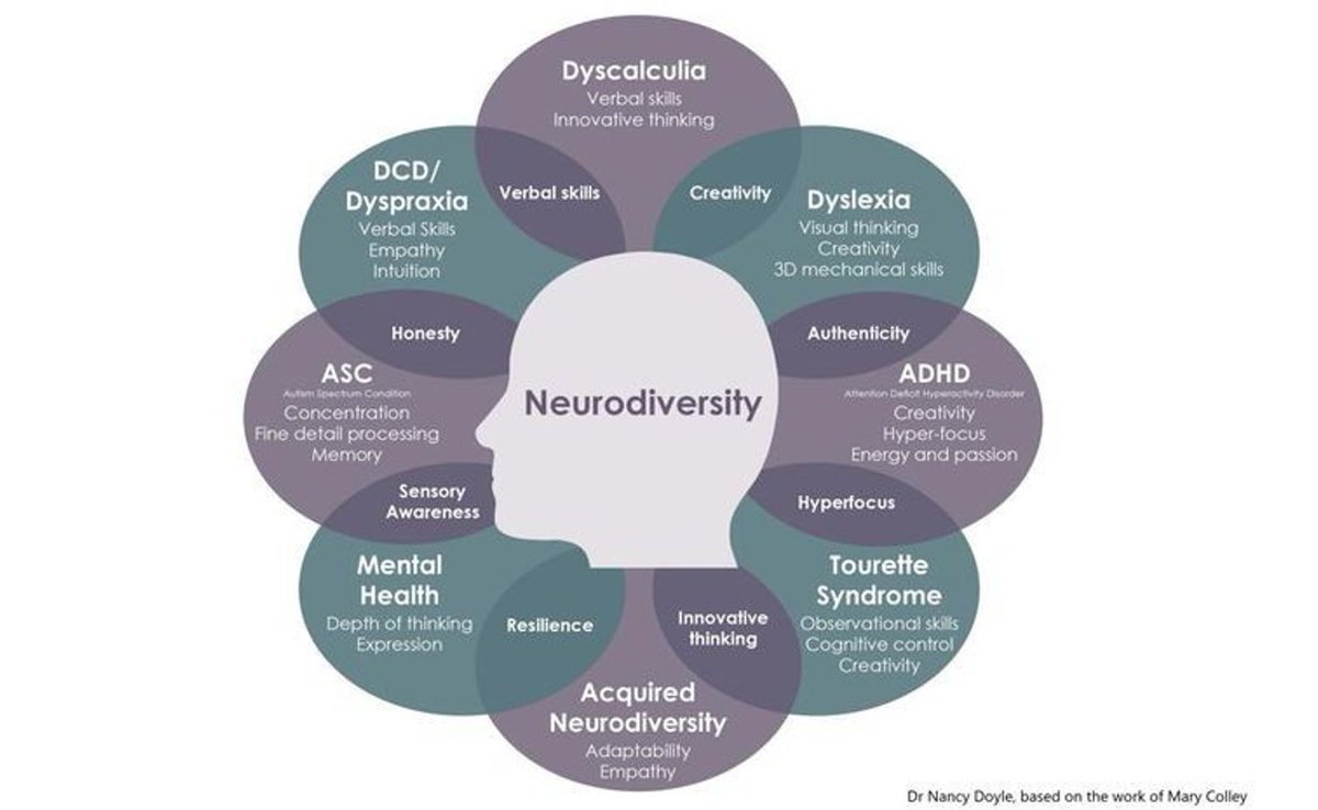 EdTechEdward's tweet photo. Everyone is different. There is no single "right" way when it comes to how we think, learn or behave. 💭
Find out more here about what it means to be neurodivergent 🧠
https://t.co/OlWLuUd6Fw
#Neurodiversity #LiteracyDifferences #GoRedForDyslexia https://t.co/limFU4X1Fc