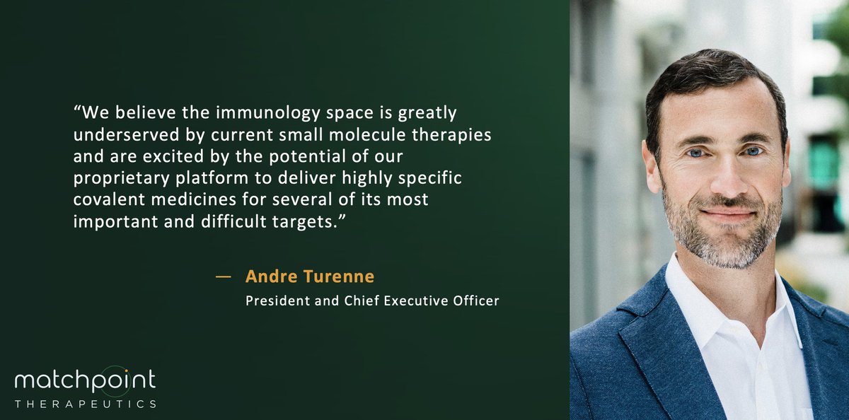At Matchpoint we’re exclusively developing covalent medicines and have set our sights on transforming the treatment of serious immune diseases. bit.ly/3S2nFOf