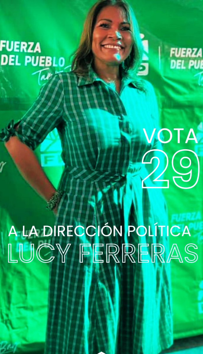 JoshyUrenaLz's tweet photo. ELLA TIENE LA FE Y LA ESPERANZA DE LOGRAR GRANDES METAS:
-. SER UN INSTRUMENTO PARA NUESTRO PARTIDO. -. LLEVAR A LA MESA DEL
DIALOGO NUESTRAS IDEAS Y PROYECTOS.
@LucyFerreras01 @Lizamavel @FPcomunica @LeonelFernandez @Alvaropr2012 @neyalmanzar305 @SecretariadeUl1 @SESVIALFP https://t.co/FdmqkwGTW1