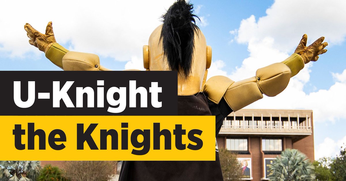 🙌Wednesday, October 19, 2022 from 11am-1pm🙌 ⚔️All Knights are invited to come together at the Reflecting Pond for food, games, and giveaways in celebration of National #TransferStudentWeek! Students who attend can look forward to a special appearance from Knightro⚔️