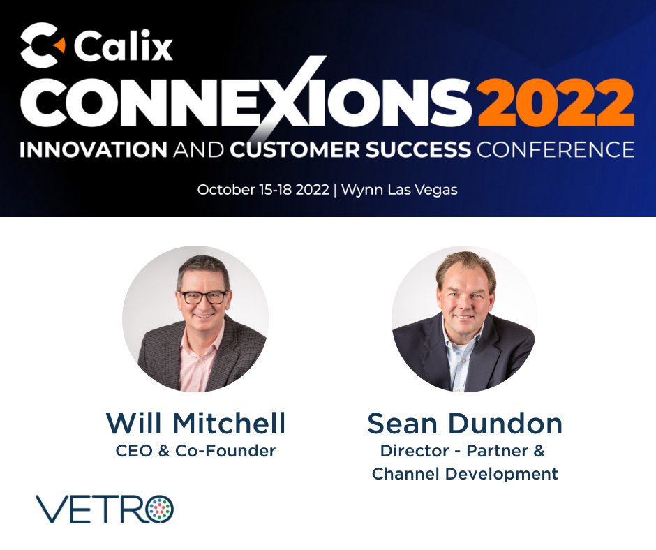 vetrofibermap's tweet photo. @wsmitchell and @sean_dundon will see you Monday in Vegas! They are both excited for the chance to connect and learn with other leaders in the industry at @CalixHQ #ConneXions22
#broadband #telecom #ftth #saas #fibernetwork #fibernetworkmapping https://t.co/QdeLkN22fz