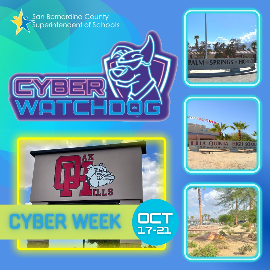 SBC_Alliance's tweet photo. #CyberWatchdog has arrived to #inlandempire schools launching #Cyberweek22
@SBCountySchools @SBCo_Supt_Ted
@SBCo_ROP @AsstSuptIE
@CaliforniaCTE
@CAROCP_CTE @CTEWorks @CTE_Chat
#STEM #TransformingLives #sbcss
Watch trailer at https://t.co/mySrl2Z3K3 https://t.co/eYOksmUbd7