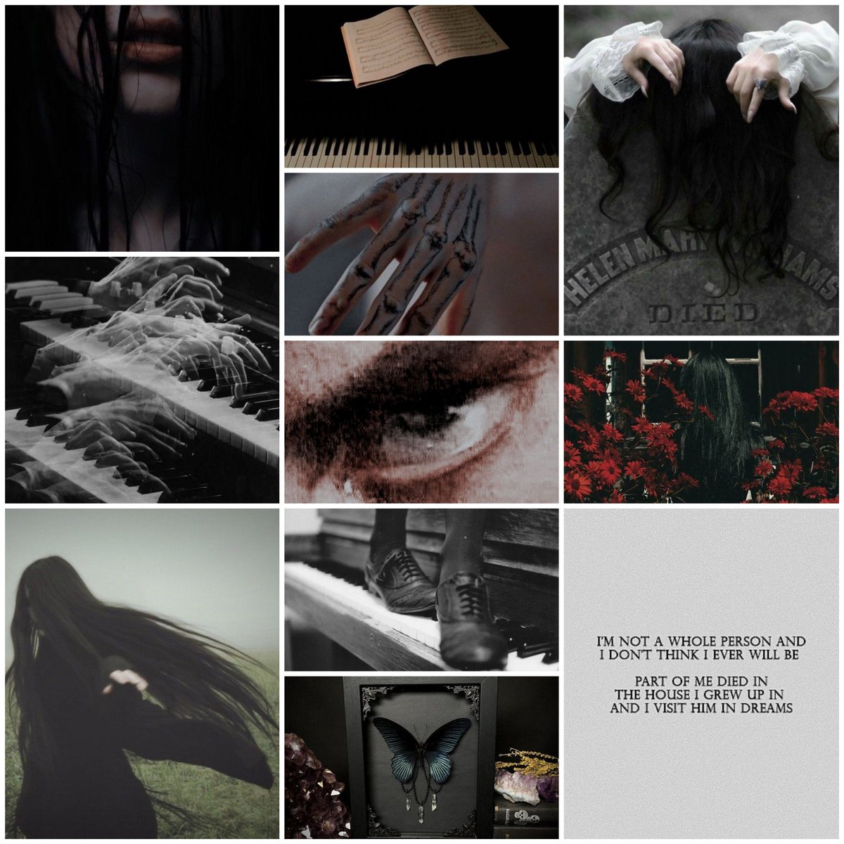 sinclairmacabre's tweet photo. A moodboard of my beloved MC Daedalus Macabre for #wipvibecheck ! My creepy boy 🖤🖤🖤 https://t.co/0ZI6XbqgTf