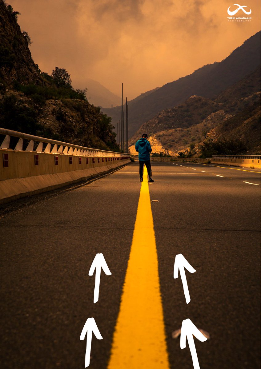خط قيادي من مسارات الطريق للهدف وعمق الصورة👇🏼📸 
