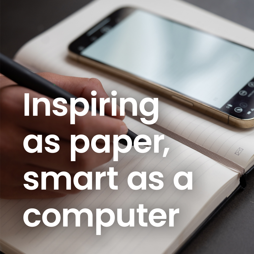 moleskine's tweet image. 𝘊𝘳𝘦𝘢𝘵𝘦 𝘰𝘯 𝘱𝘢𝘱𝘦𝘳, 𝘦𝘥𝘪𝘵 𝘥𝘪𝘨𝘪𝘵𝘢𝘭𝘭𝘺.
The @Moleskine Smart Notebook is your go-to distraction-free space to capture inspiration.
Discover the incredible features of the Smart Writing System on Moleskine.com/smart

#Moleskine #SmartWritingSet