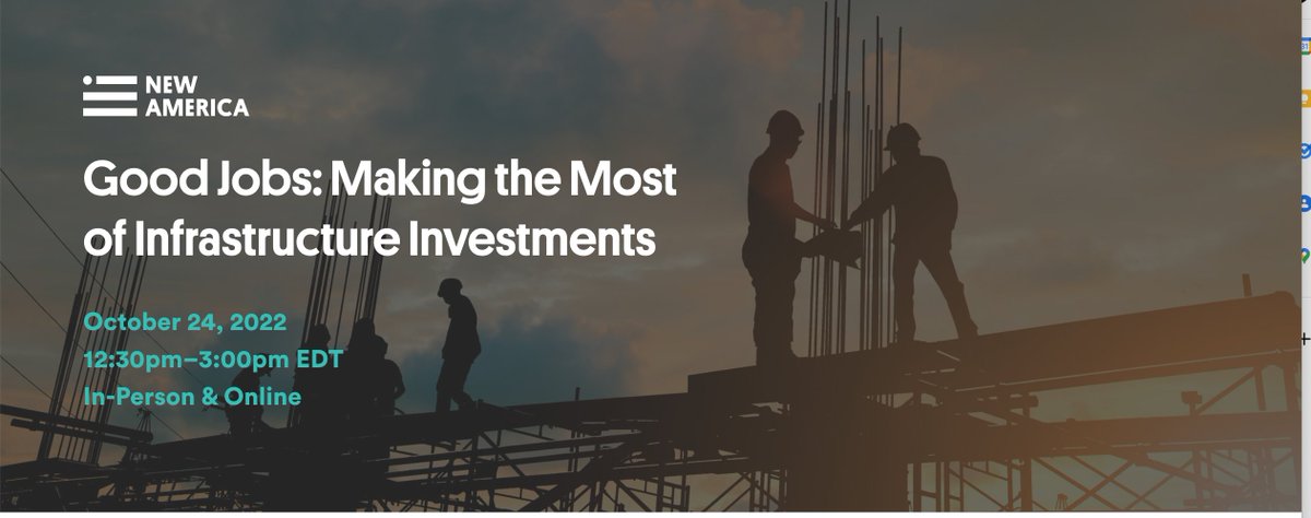 New America Labor (@newamericalabor) on Twitter photo RSVP: Join us and the deputy secretary of the <a href="/USDOL/">U.S. Department of Labor</a> to discuss how local governments can ensure that historic infrastructure investments generate good #jobs.
Webinar on 10/24 at 12:30 pm about these policies that support good jobs and benefit workers:
newamerica.org/center-educati… RSVP: Join us and the deputy secretary of the <a href="/USDOL/">U.S. Department of Labor</a> to discuss how local governments can ensure that historic infrastructure investments generate good #jobs.
Webinar on 10/24 at 12:30 pm about these policies that support good jobs and benefit workers:
newamerica.org/center-educati…