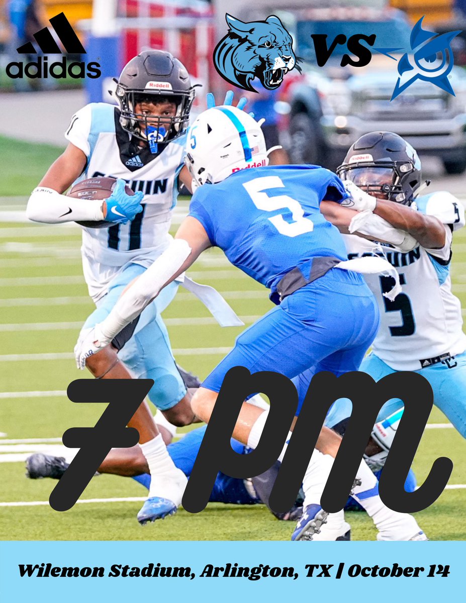 SeguinCougarFB's tweet photo. 🚨GAME DAY🚨
🆚Joshua High School
⏰7PM
📍Wilemon Stadium
@JuanSeguinHS #family #TXHSFB 
@blin_jr https://t.co/fWj3oOhjo3
