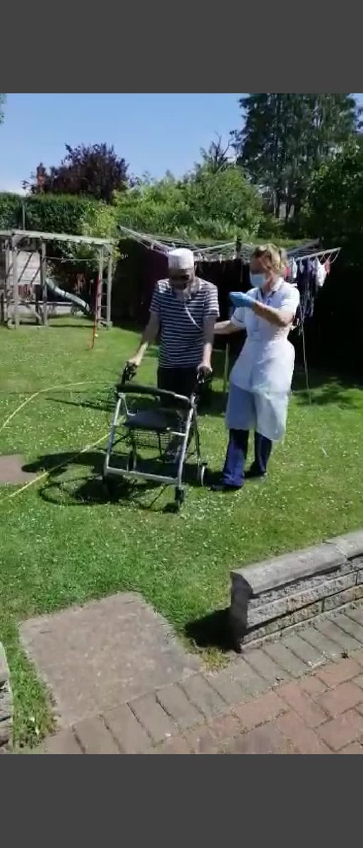 Reaching new heights! Enjoying the garden again with family. #roles #identity #family #community #moodbooster #fun #outdoormobility #leisure #wellbeing #personcentred #AHPsDay <a href="/AHPsNottsHC/">NottshcAHPs</a>