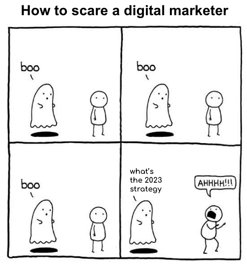 semrush's tweet photo. 2023 is that you? 👀 https://t.co/DQk6KlAWYy