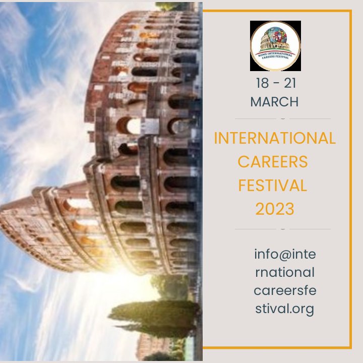 RomeMUN's tweet photo. ICF 2023
Diventa anche tu un Giornalista internazionale!!
Non perdere l'occasione di confrontarti con migliaia di studenti da tutto il mondo.
È tornato il Rome Press Game , dal 18 al 21 Marzo 2023

Iscriviti Ora

Info@internationalcareersfestival.org
+393280743706 https://t.co/LSOUiExQwd