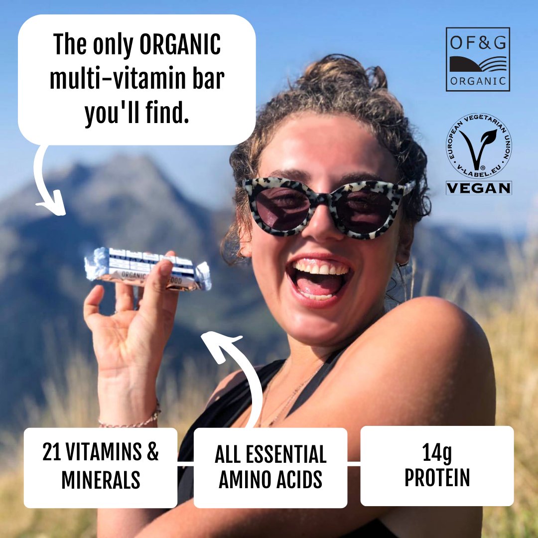 Organic means real. Our bars are certified by two separate bodies - OF&amp;G and Organic Agriculture Europe. 
Keep it real, and feel the power of whole food nutrition. 
HF. x