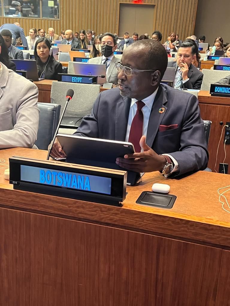 At the 4th Committee reaffirming Botswana’s solidarity with the people of the 17 Non-Self-Governing Territories in their quest to exercise the right to self-determination. All actors should intensify efforts during this 4th International Decade for the Eradication of Colonialism.