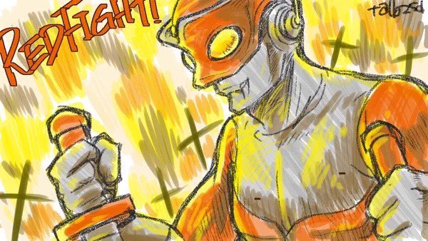 #ウルトラ筋肉祭過去絵で恐縮ですが祭りと聞いて!!!赤いふたりを並べておきますね!!! 