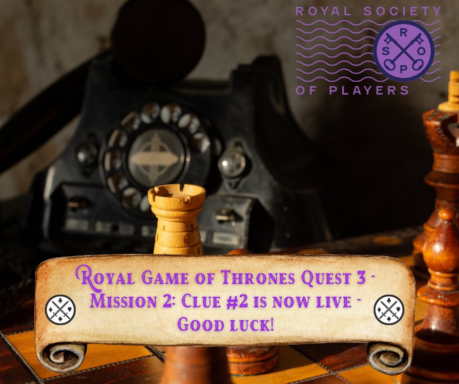 RoyalSocietyOP's tweet photo. Clue #2 of #RGOT Quest Three - Mission two is now live! Reminder for this quest we are playing "Two Truths and a Lie"!
Submit your answer through the #RGOT channel in discord: https://t.co/mNNx5qvSwP
Play Games, Earn #Royal!
#StayRoyal #NFTs #NFTGaming #NFTGames #RSOP https://t.co/yrdnXG4IaJ