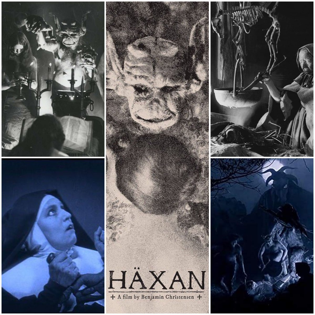 DiegoMoldesGonz's tweet photo. Hace 100 años, en 1922, se estrenó una de las mayores obras maestras de la Historia del Cine (y el primer falso documental sobre brujería): #Häxan del danés #BenjaminChristensen https://t.co/7ZxZwY6WHU
