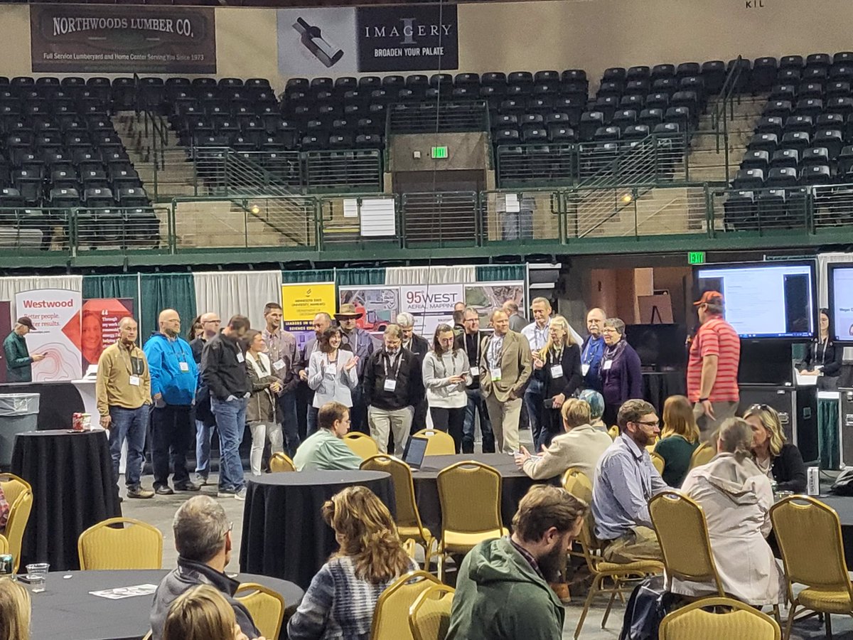 mapfanatic's tweet photo. Wonderful to see everyone at @MNGISLIS conference!
This is a pic of the '20th year in attendance' crew! This group is dedicated to GIS in Minnesota💜 and I am SO glad to know and work with them! #GIS #Minnesota #mngislis2022 https://t.co/V3O22FRjJ3