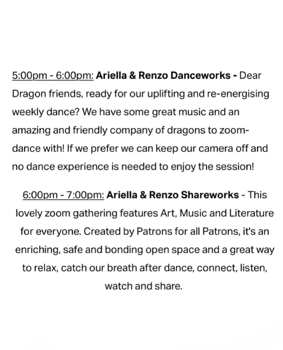 Come along and join us on Monday at the Dragon Cafe🎗️

We have events all day😇. Scroll for more information💻