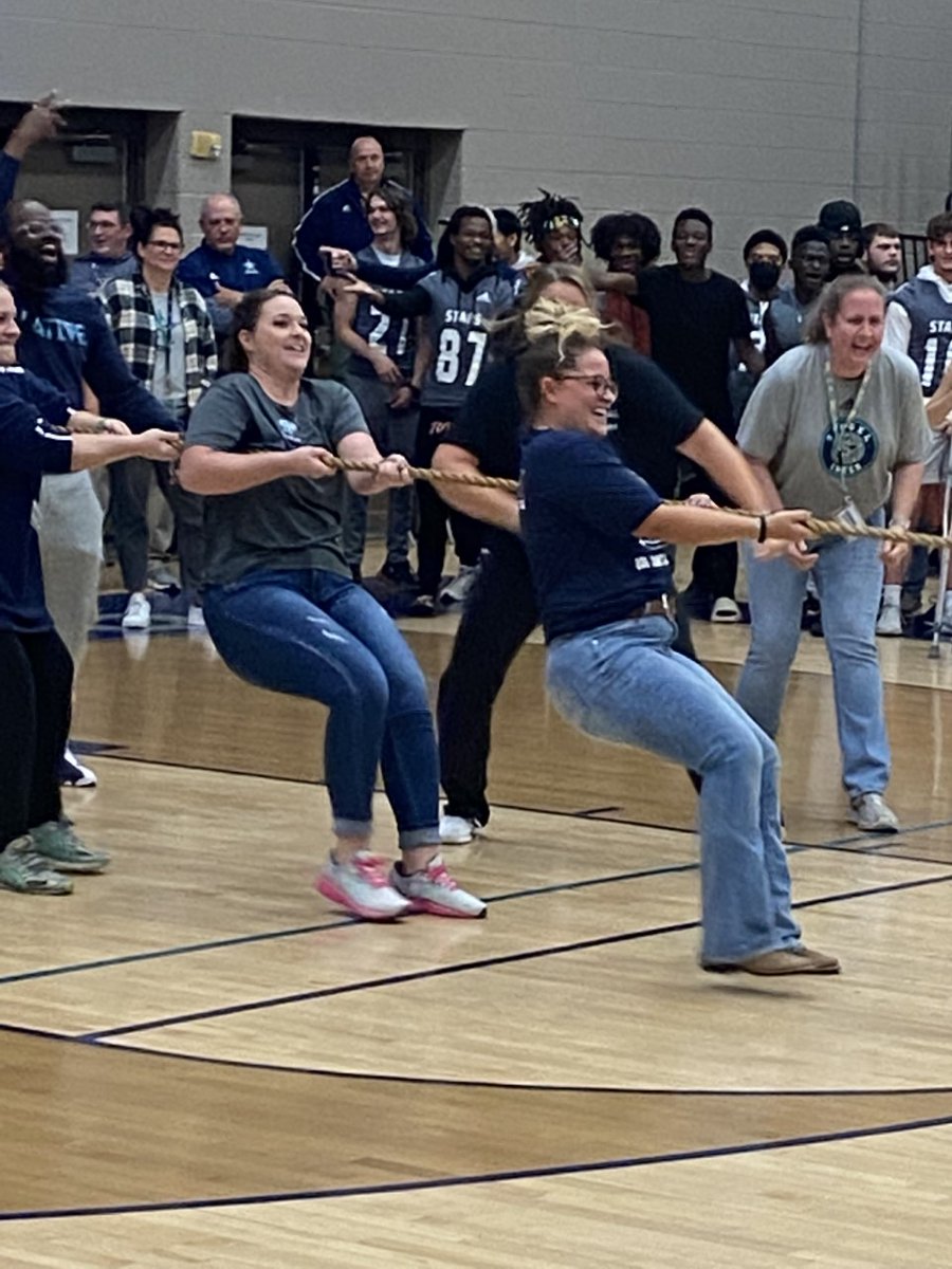 CteSiegel's tweet photo. There's no pep rally like a Siegel High homecoming pep rally!  Can you pick out our CTE students and teachers? https://t.co/pbT0LoBoS5