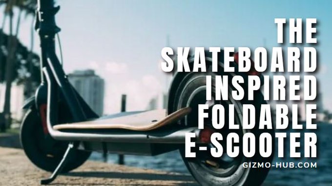 skate-x skateboard inspired e-scooter