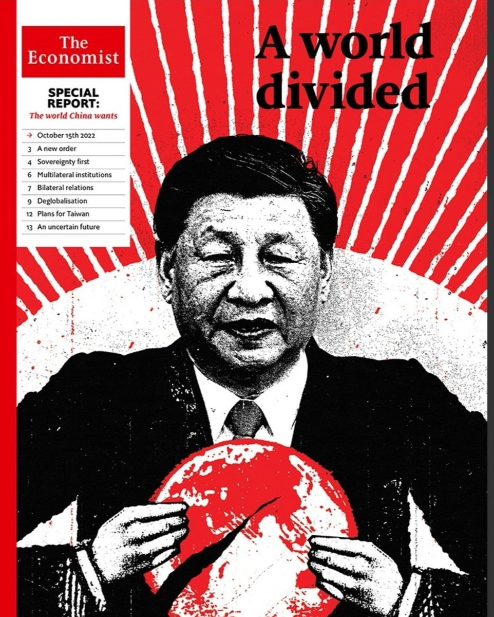 Xi'nin Ayrılmış Dünyası... Çin, başkalarının belirlediği bir dünya düzenini, 2. dünya savaşı sonrasının kapitalist ve vahşi sistemini yıkmak istiyor. Xi, egemenliğin bireysel özgürlüklerle kazanılacağına inanıyor. Yorumları alalım... @TheEconomist @EconUS