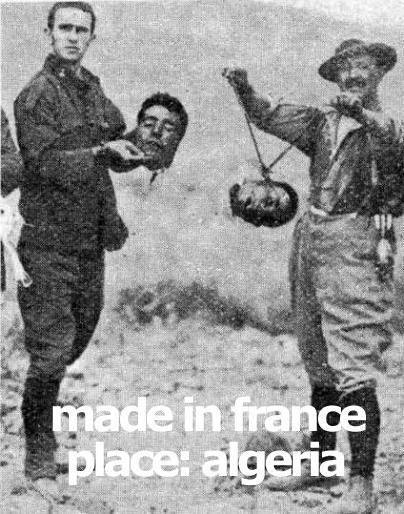 gma028's tweet photo. @EmmanuelMacron What a hypocrite you are. You are the president of the republic that committed mass #genocide in #Algeria. Even children were worn out. You devils. God will punish you. Everything you did, you will be responsible for everything. Be damned you French. #Pakistan  #Africa #Arabic https://t.co/8BKOlzR1sE