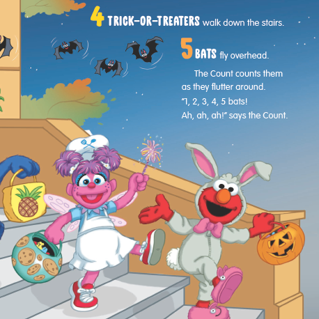 Spooky Season is here! Celebrate with 'Elmo's Trick-or-Treat Fun! A Halloween Counting Book' from our friends @randomhousekids. This sturdy board book will have your little ones counting from 1 to 10 and in the Halloween spirit with every page! m.sesame.org/TrickorTreat