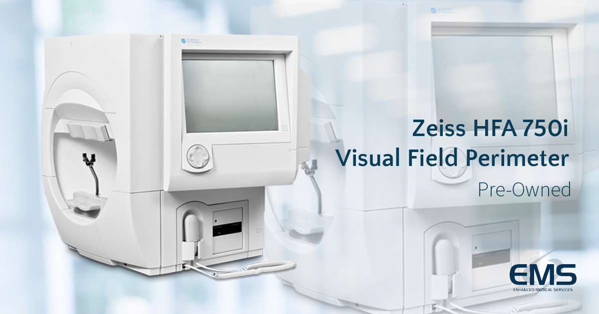 Save your budget on advanced technology with an EMS Certified Pre-Owned Zeiss HFA 750i Perimeter. 
Contact us now for a quote! bit.ly/3Ey4ZmE

#ems #ophthalmology #ophthalmologist #eyehealth #perimeter