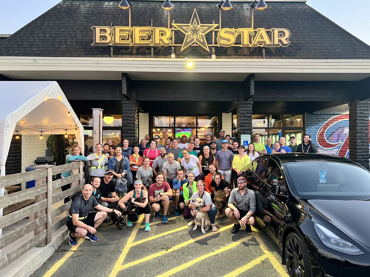 We had a great run last light. 56 runners from Beer Star, and even more who skipped the run (and the smoke) to simply enjoy some time with runner friends. We’ll see you next week!