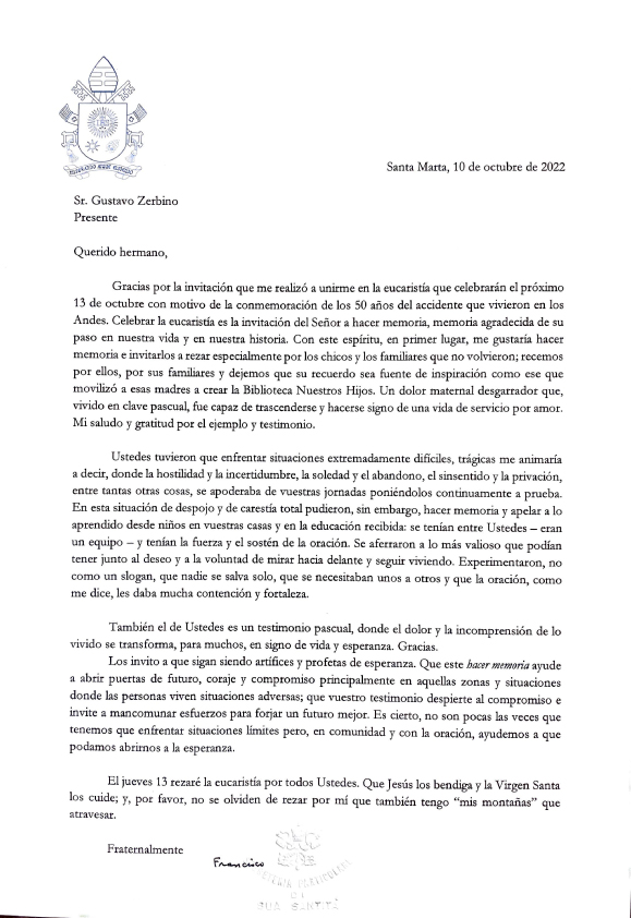 Old Christians Club (@oldchristians) on Twitter photo Compartimos con ustedes la carta enviada por el Papa Francisco (<a href="/Pontifex_es/">Papa León XIV</a>), leída ayer por Gustavo Zerbino (<a href="/GustavoZerbino/">Gustavo Zerbino</a> ) en la misa celebrada en el Colegio (@stellamarisuru). Agradecemos a todos quienes nos acompañaron en esta emotiva ceremonia. Compartimos con ustedes la carta enviada por el Papa Francisco (<a href="/Pontifex_es/">Papa León XIV</a>), leída ayer por Gustavo Zerbino (<a href="/GustavoZerbino/">Gustavo Zerbino</a> ) en la misa celebrada en el Colegio (@stellamarisuru). Agradecemos a todos quienes nos acompañaron en esta emotiva ceremonia.