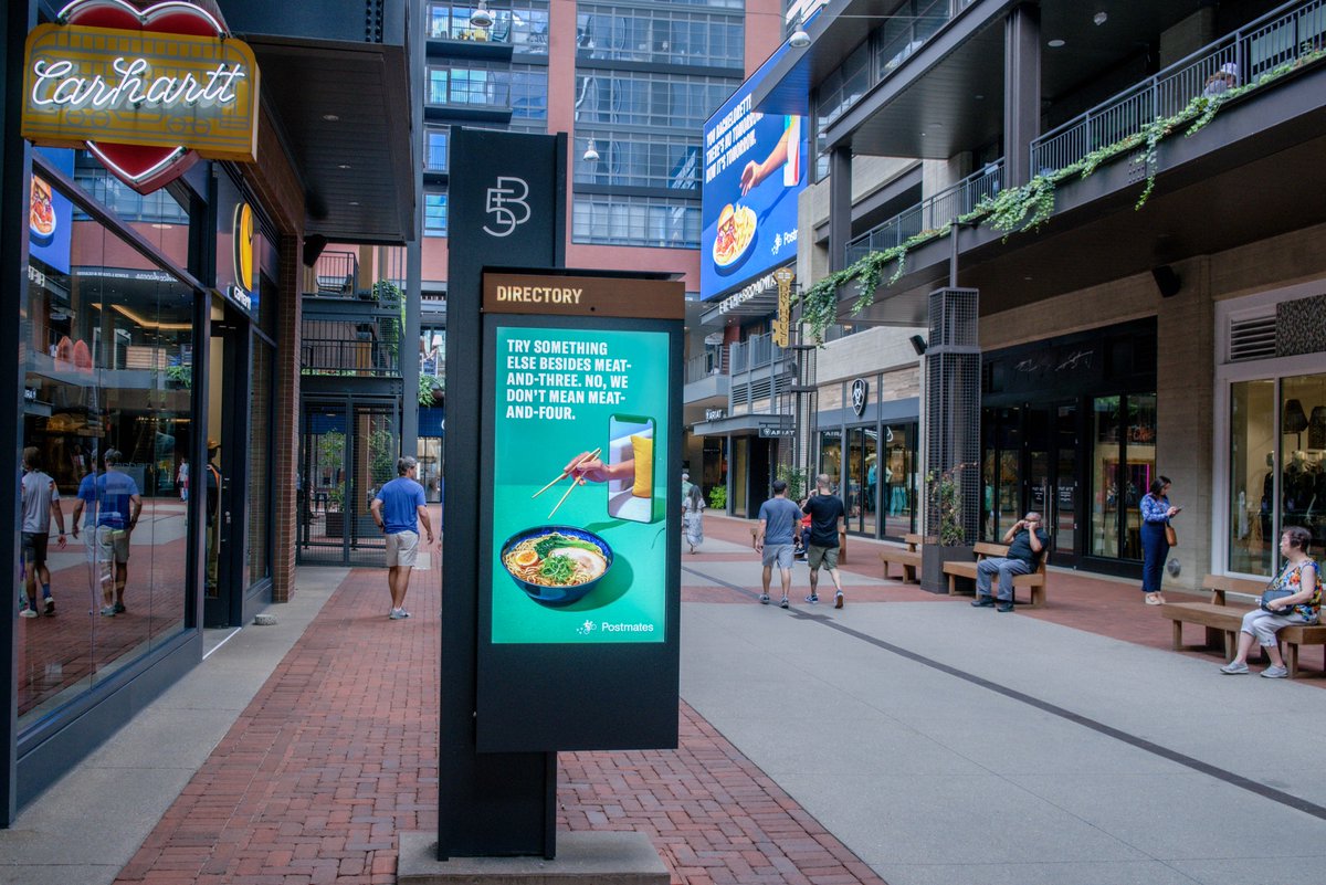 Try something new and catch <a href="/Postmates/">Postmates</a> dominating Fifth + Broadway’s digital network! We always say “tomorrow”, but it’s tomorrow now!

#postmates #fifthandbroadway #kinetic #nashville #digitalOOH #OOHmedia #OutOfHome #digital #OOH #network