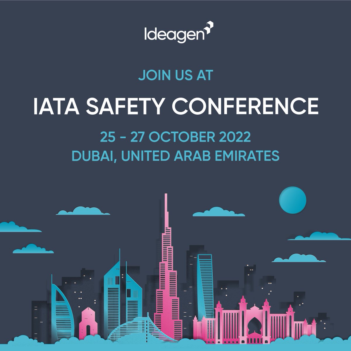DRSIdeagen's tweet photo. Join us at the @IATA Safety Conference!
This event brings together key leaders in the aviation industry to discuss and debate the industry’s safety and security agenda as the industry rebuilds.
https://t.co/oYjkb22xKX
#WeAreIdeagen #aviationsafety #IATASafetyConference @IATA https://t.co/HkIcsmNcLs
