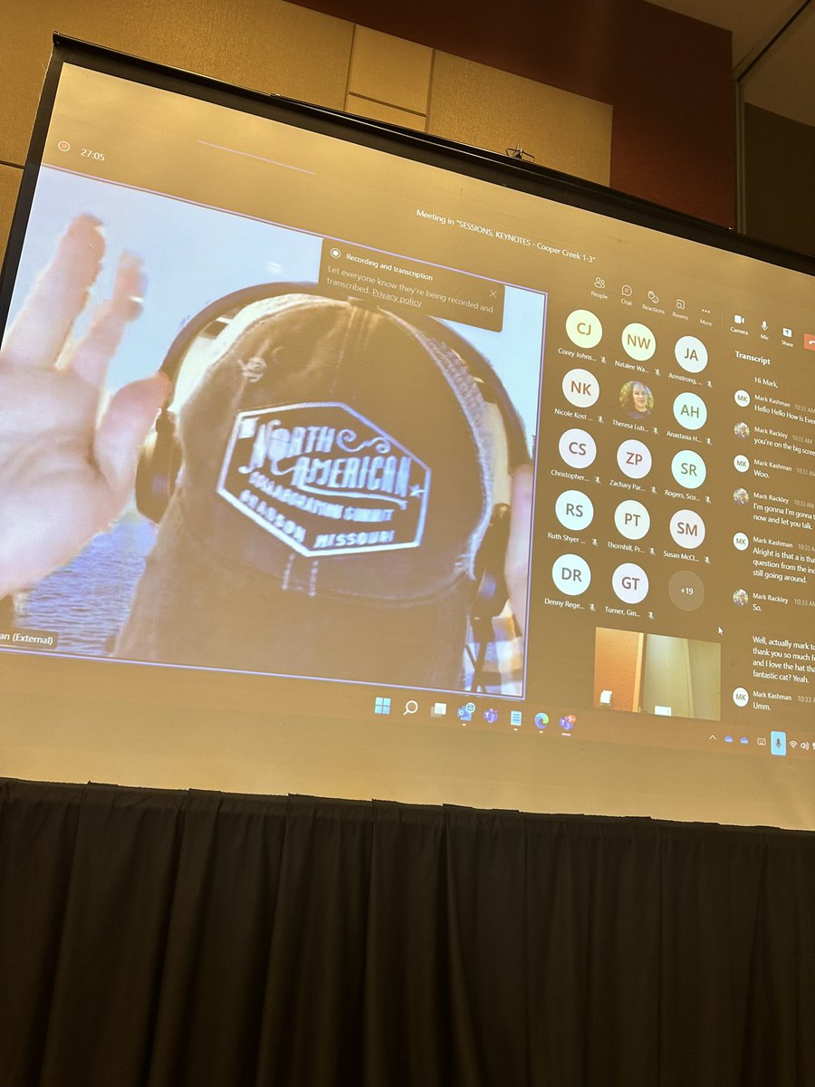 <a href="/mkashman/">Mark Ka$hman 🧔🏻‍♂️</a> is giving us the low down on some of the top #MSIgnite2022 announcements and representing with his #NACS hat!
