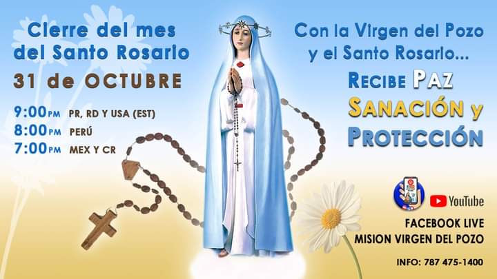 Rocchan11's tweet photo. #CierreMesdelRosario #VirgendelPozo #SololaFeSanara #RosarioInternacional https://t.co/Hub7NFXtJ8