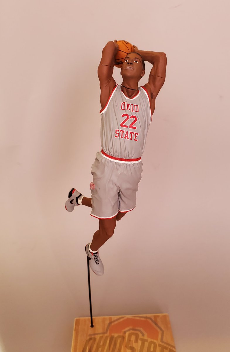 CustomsStanley's tweet photo. With @OhioStateHoops starting up soon, figure I would post this custom figure of the legendary @jimjackson419 #custom #sportsart 
#3Dprinting #osu #Buckeyes #basketball #osubb #osuhoops #collegebasketball https://t.co/4GfCMPzDq4