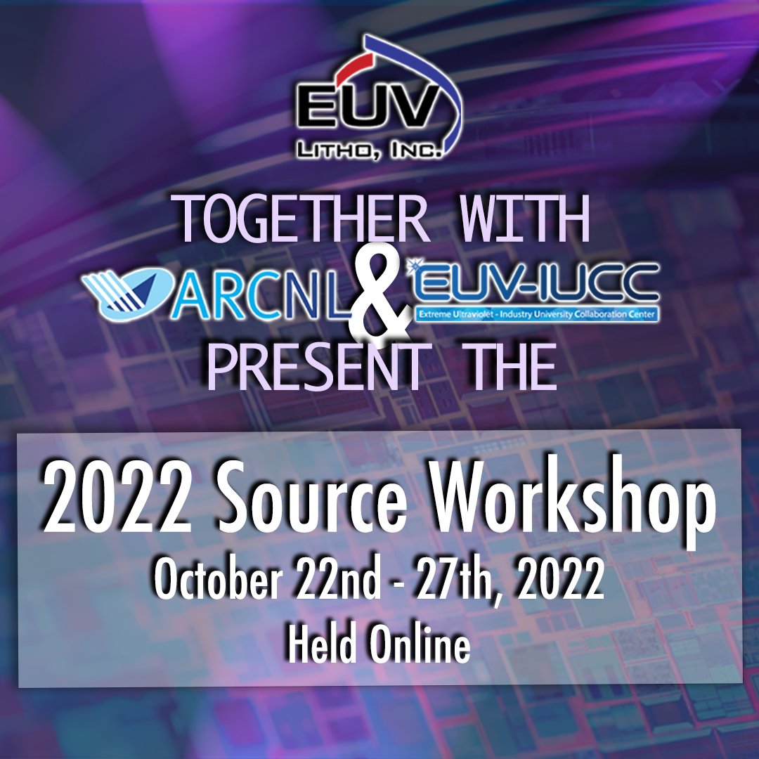 EUVLithoInc's tweet image. Co-organized by EUV Litho, Inc., ARCNL, and EUV-IUCC, the annual Source Workshop focuses on the latest scientific and technical developments related to extreme ultraviolet (EUV) and soft X-ray sources.

Register now at euvlitho.com
#euvl #euvlithography #xraysources