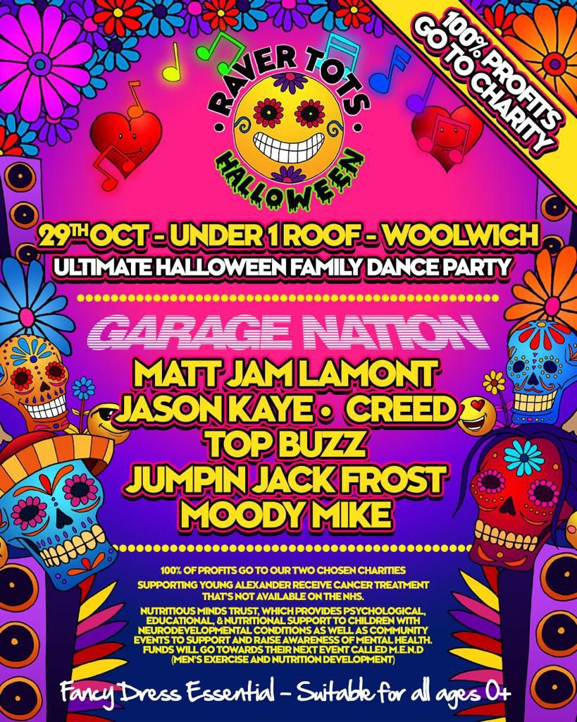 Please purchase your ticket today &amp; bring your kids and grandkids to this very special Halloween Raver Tots charitable event next Saturday 29th October, 4-6pm &amp; support the work of Nutritious Minds Trust! 🍓bit.ly/3BNP2pm