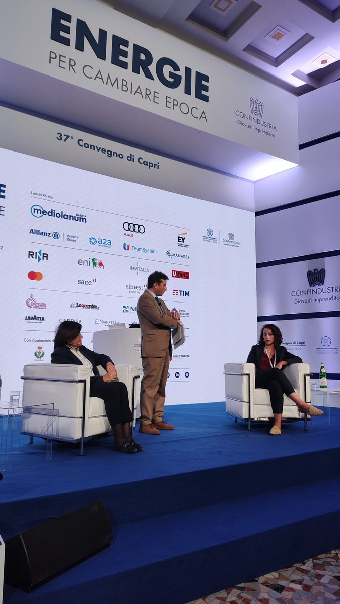 "Il nostro appello al ministro del lavoro che verrà: ascoltate le imprese!"
così Maria Raffaella Caprioglio Presidente di
UMANA #Capri2022 #14ottobre