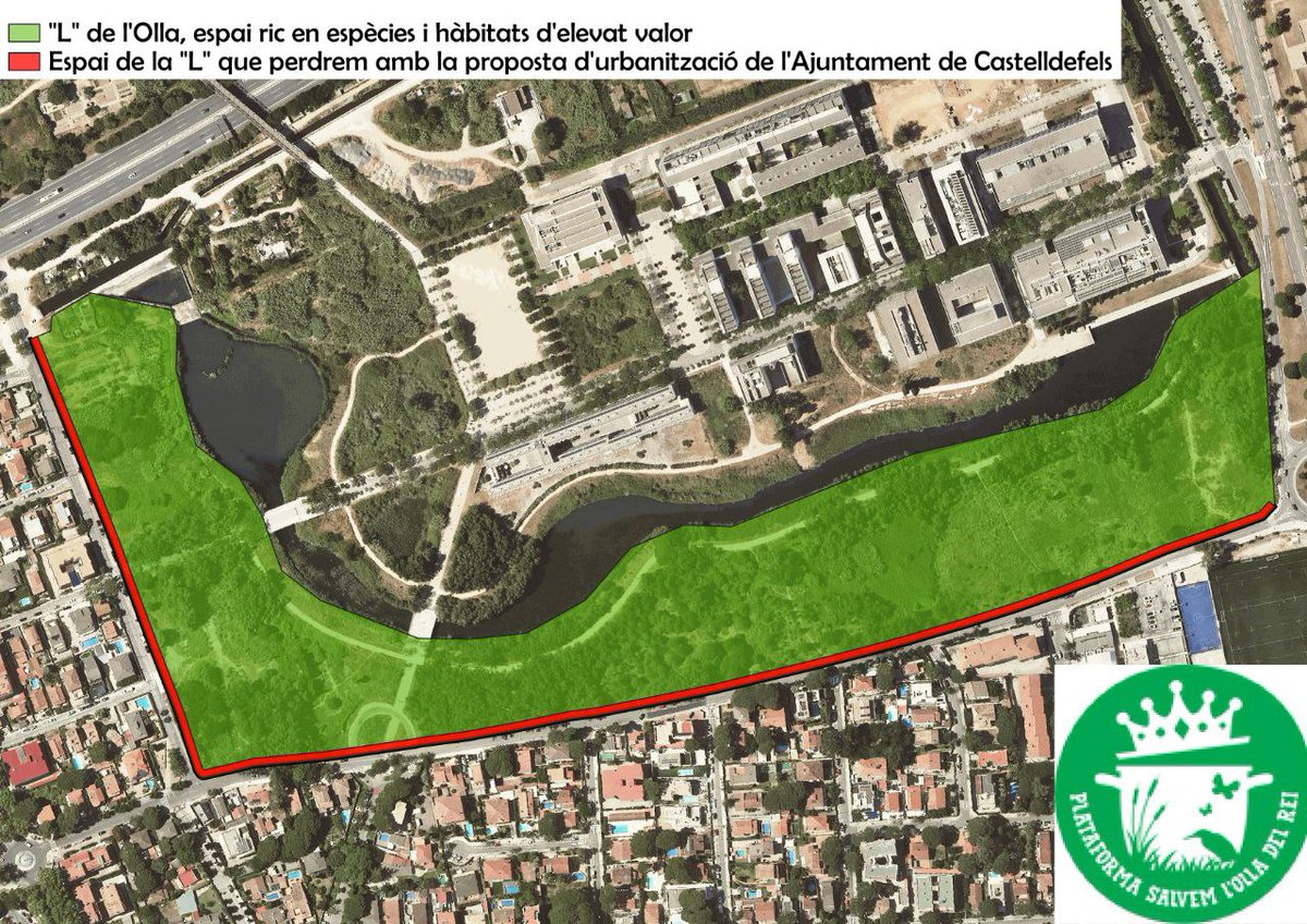 OlladelRei's tweet photo. ‼️ L'@AjCastelldefels insisteix en destruir l'Olla del Rei, proposant urbanitzar el 5,5% de la superfície de la "L" i presentant al·legacions contra la seva protecció com a ZEPA‼️ #SalvemlOlla

🔗  https://t.co/P7SDIlEGFS

📢 Ajuda'ns a difondre la veritat! #lAjuntamentMenteix https://t.co/Hx5XRLygtK