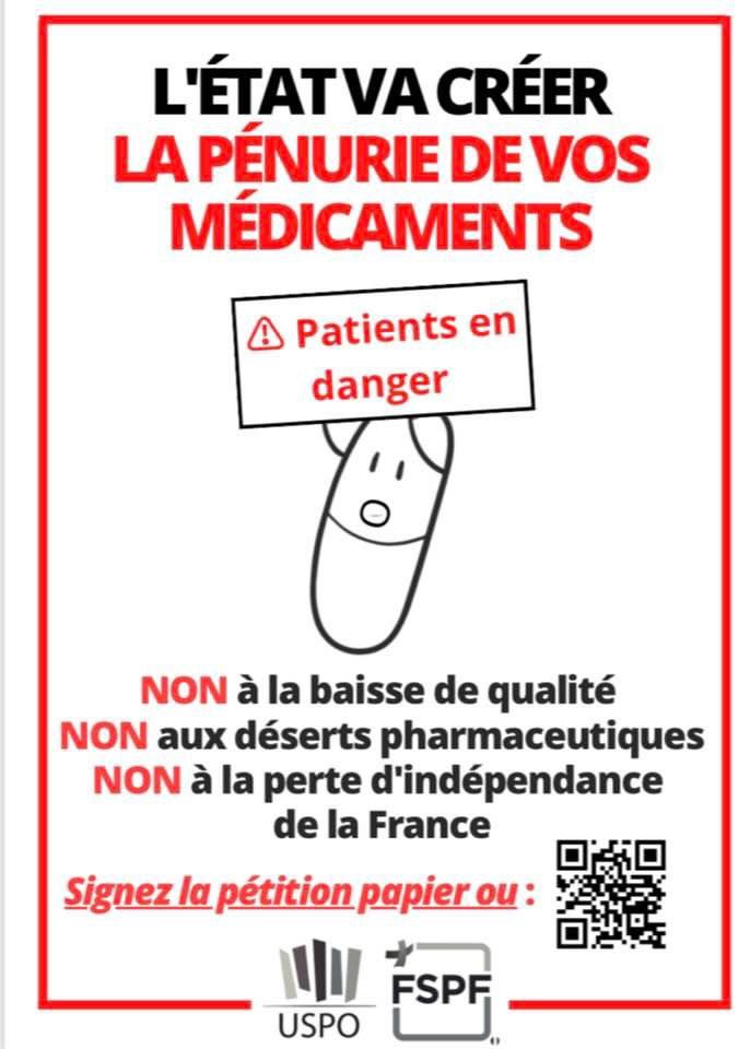 fredabk6's tweet photo. Après la pénurie d’essence , bientôt la pénurie de  médicaments ? https://t.co/8lQzVV5gmX