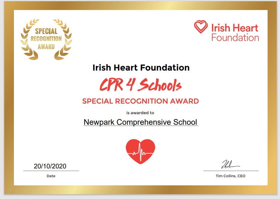 anita_boyle1's tweet photo. @RestartHeartDay
Proud to be part of a team that has championed @Irishheart_ie #crp4schools initiative in @IENewparkSchool by training & empowering all students in #handsonlycpr to create a generation of lifesavers.
#lifeskills #studentlearning #jct #jctscience @NormaFoleyTD1 https://t.co/kNLfNr1rK3