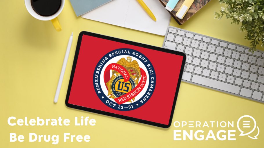 DEAKansasCity's tweet photo. October is Red Ribbon Month! Learn more about how you and your school can be drug free and raise awareness for #RedRibbon at: https://t.co/dDy7DkD1w1 #OpEngageKC https://t.co/KK1dWpKt3e