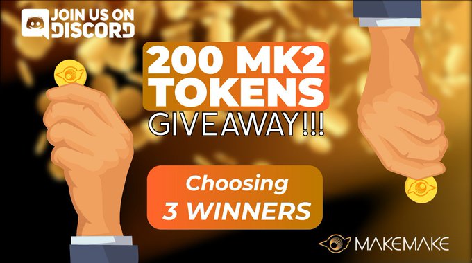 We are on the hunt for the most constructive comments on #MK2 on our Discord! 🔥

Post your comment on Discord &amp; Twitter chats, get a chance to win 200 $MK2 Tokens 

A snapshot of the best comment will be posted on Twitter in 24 hours ⏰

3 winners. 24 hours.
#bsc
#pinksal