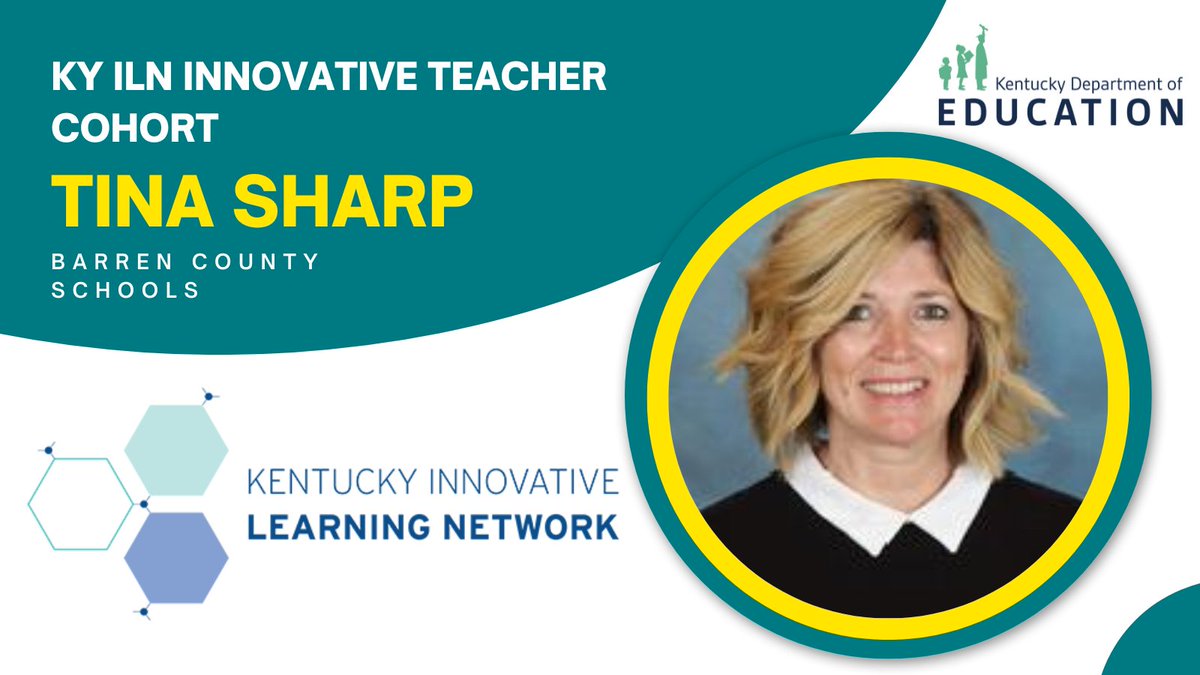 Thrilled to welcome @MontinaSharp to the #KYILN Innovative Teacher Cohort! Tina brings experience leading her school's STREAM lab to this cohort. Excited to see what innovations she curates for her students! @UnitedWeLearnKY @njejaguars @barrenschools @sarahlynnsnipes