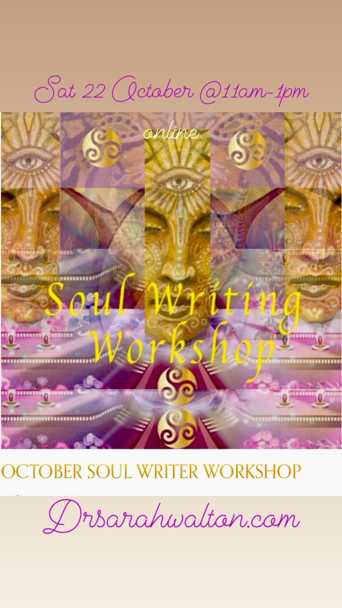 Write from your Intuition and take a soul journey to heal your heart ❤️‍🩹 Saturday 22 October - sign up here - drsarahwalton.com/shop/p/october…

#WritingCommunity #soulwriter