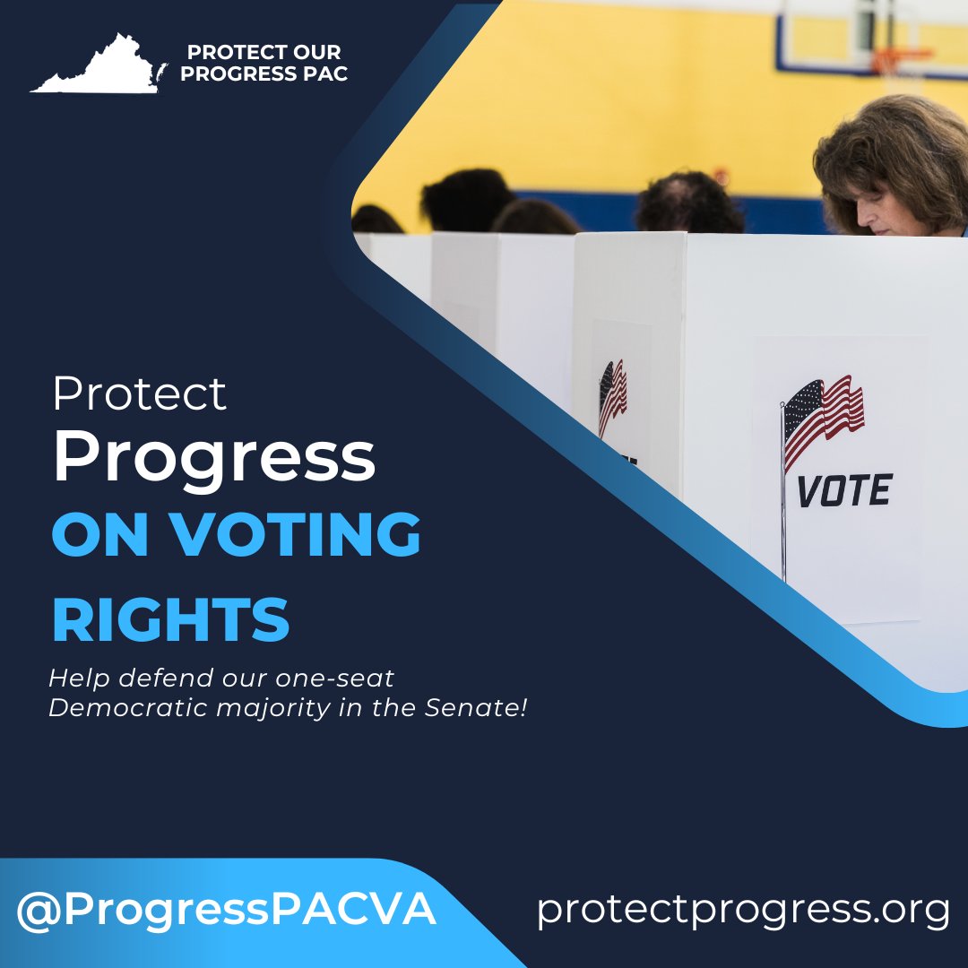 ProgressPACVA's tweet photo. Your state legislature could decide how VA's 2024 Presidential Electoral votes are cast. Our ONE VOTE majority in the Senate protects voting access for all Virginians! #ProtectOurProgress https://t.co/KpNY6b84Ed 

@NewVAMajority @ACLUVA @LWVVA @NAACP https://t.co/qcxpSdrsVX