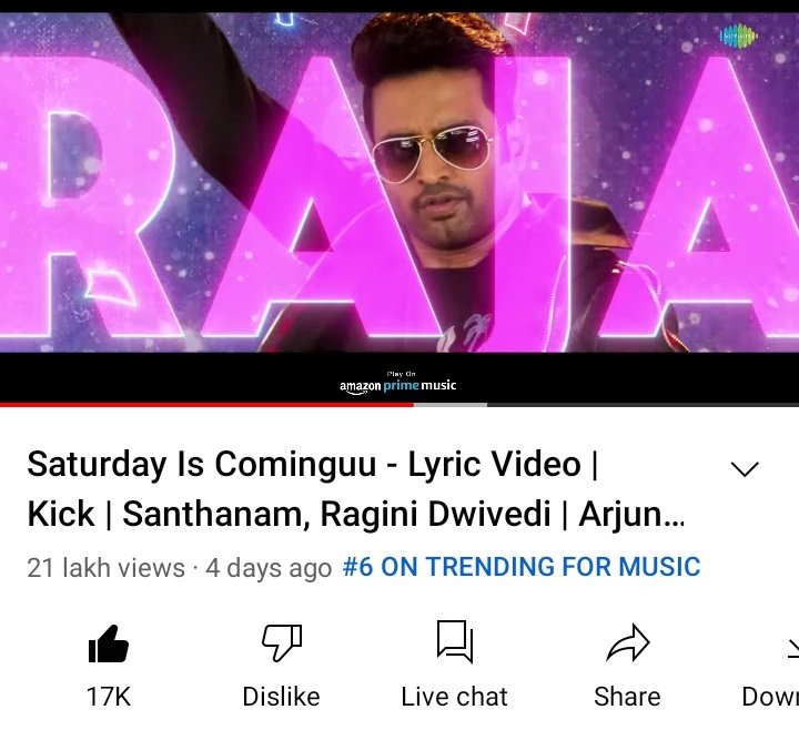 SantaSatham7's tweet photo. @saregamasouth @iamsanthanam @iamprashantraj @TanyaHope_offl @raginidwivedi24 @ArjunJanyaMusic @iamnaveenraaj @Fortune_films @johnsoncinepro @saregamaglobal #SaturdayIsCominguuu
6 on trending for music
#SantasKick #Kick 🔄
@ArjunJanyaMusic

@iamsanthanam mass na nee 💥😇 https://t.co/3D0n9njsxy